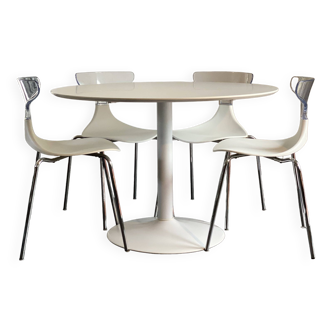 Table space age et 4 chaises