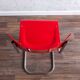 Chaises de salle à manger rouges fonctionnalistes de style Bauhaus par Kovona, années 1940