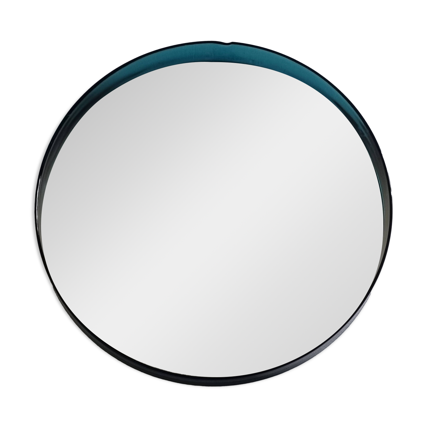 Syla 710 Blue Round Cap Mirror, 1970s, 47 cm