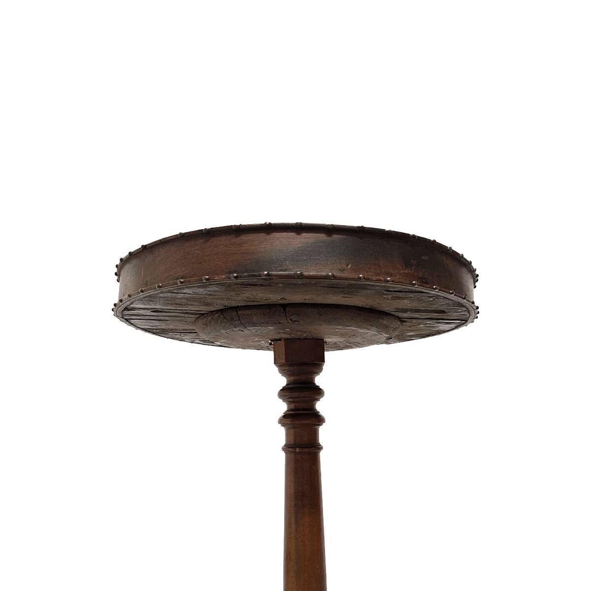 Antique French Gueridon With Raised Rim, mid 1800s