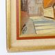 Oil painting on Swedish canvas from the mid-1940s "Street" by Sven Bertil Berg – Vintage and framed.