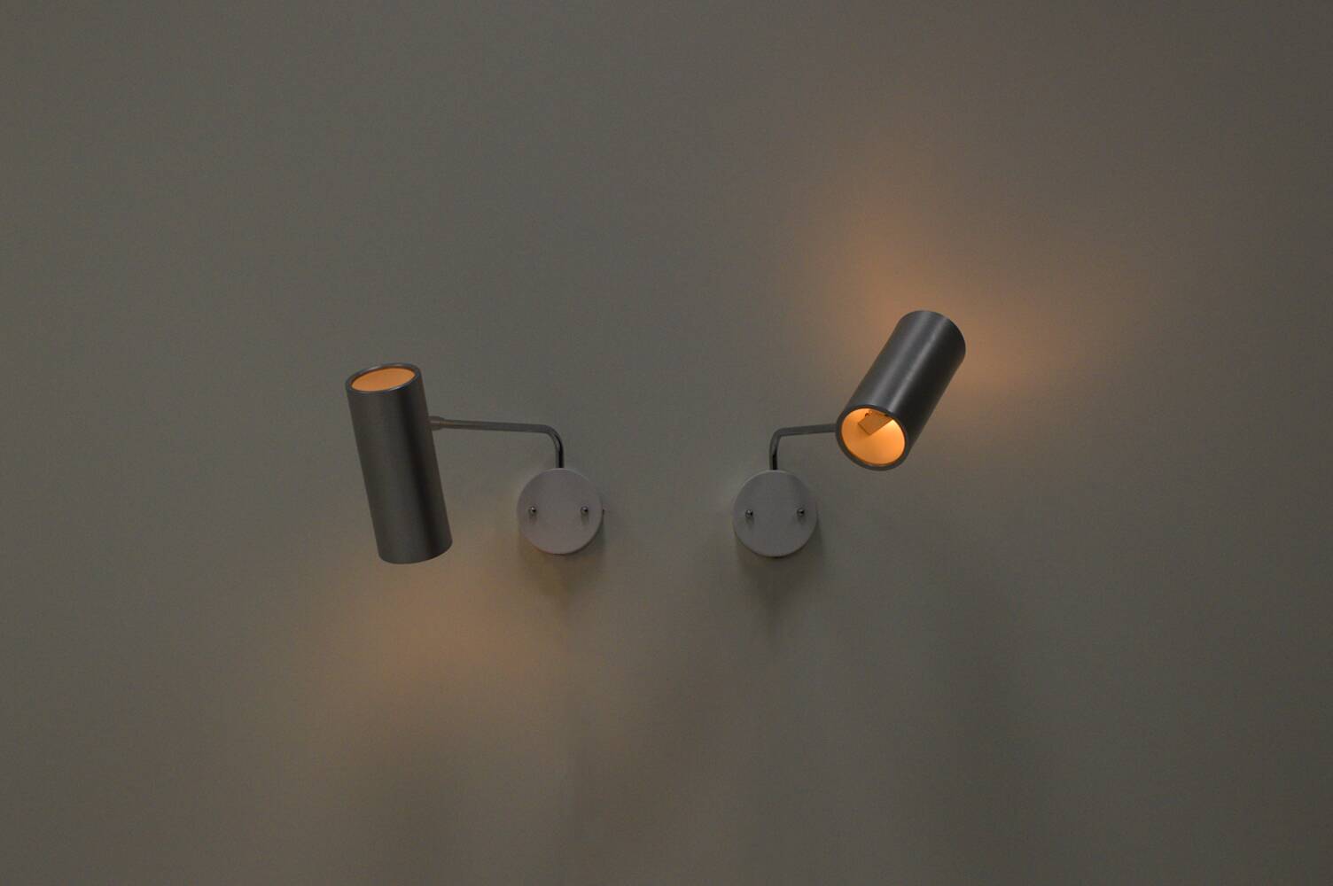 Set of 2 Raak Amsterdam spot wall lights, 1960s The Netherlands.