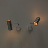 Set of 2 Raak Amsterdam spot wall lights, 1960s The Netherlands.