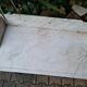 Toilet cabinet with marble plate