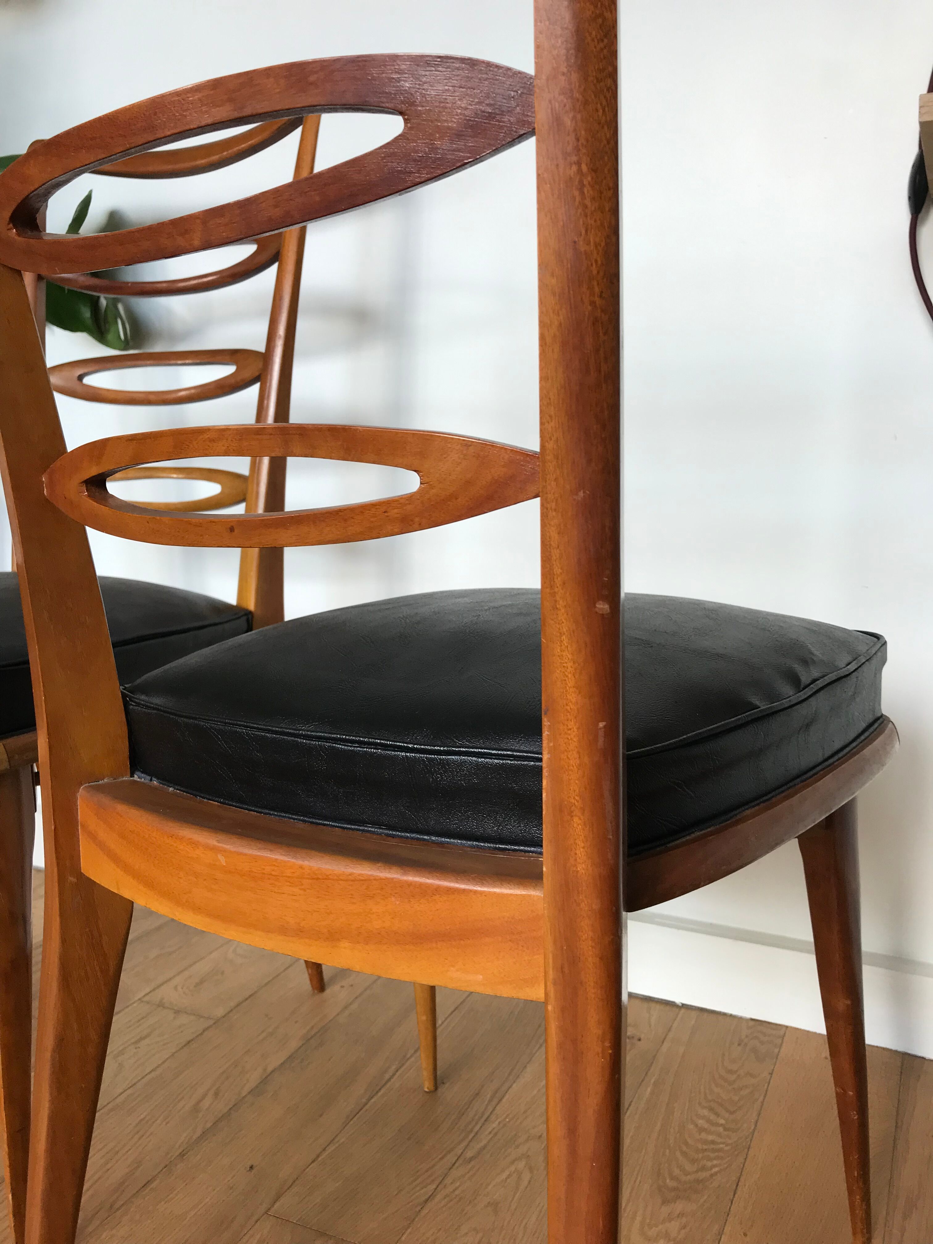 Pair of wooden chairs