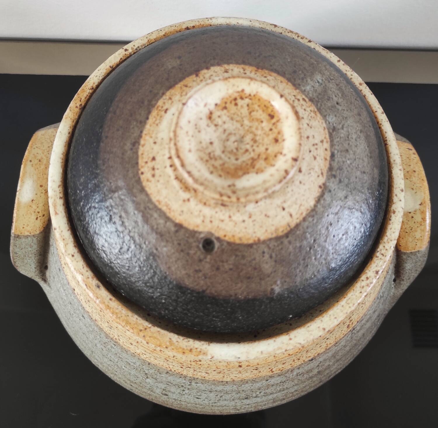 Stoneware pot, vintage DRYMEN casserole