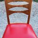 Set of 6 vintage Scandinavian style chairs from the 50s