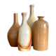 Lot de 4 bouteilles en grès vintage