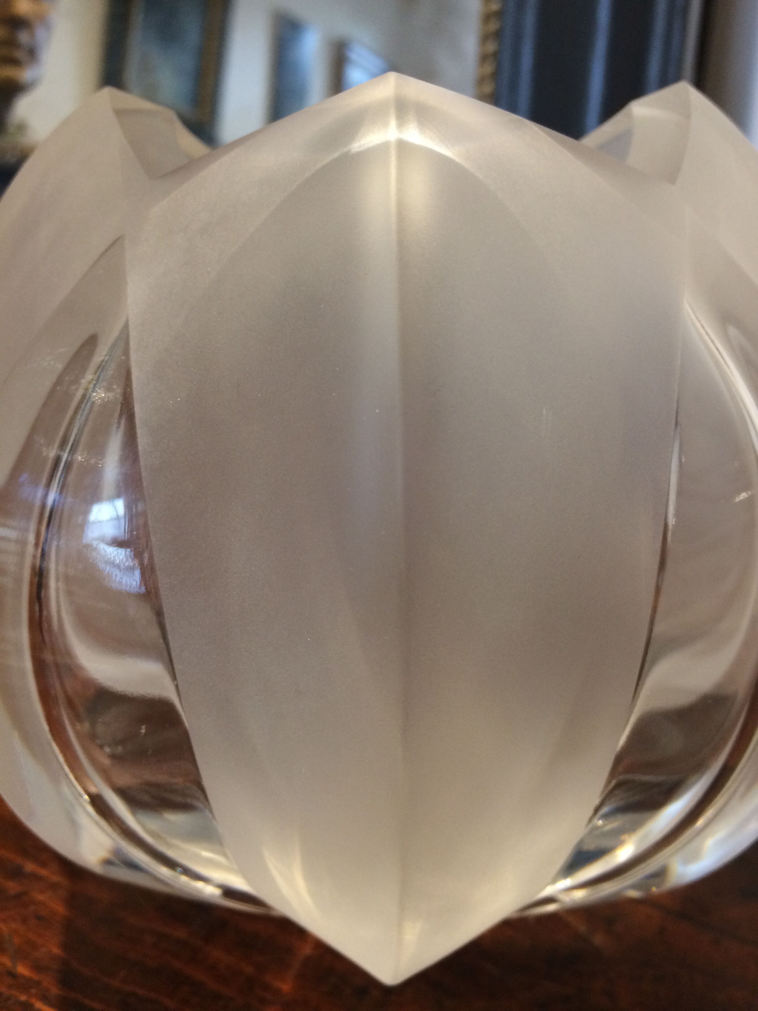Crystal vase j. Christophe bridel crystalline high Brittany