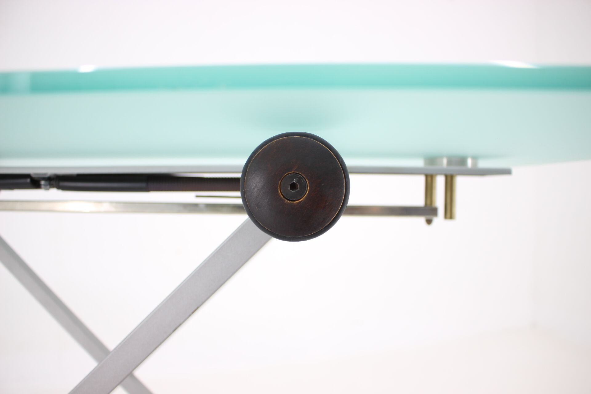 1990s Desalto Glass Elevator Coffee or Dining Table, Italy