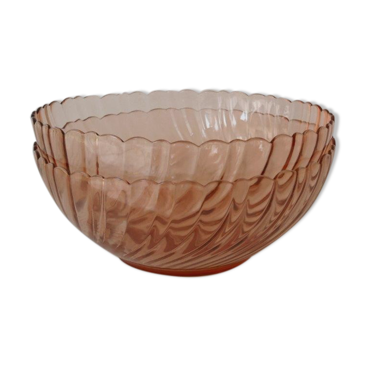 Set of 2 Rosaline salad bowls