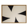 Peinture abstraite minimaliste motif ivoire