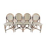 Series of 4 Parisian bistro chairs