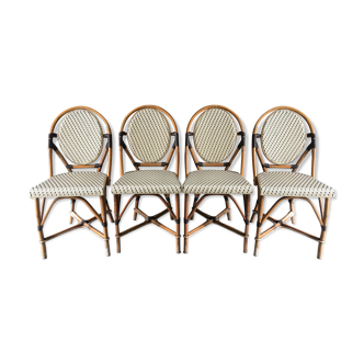 Series of 4 Parisian bistro chairs