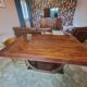 Art deco table with 2 extensions