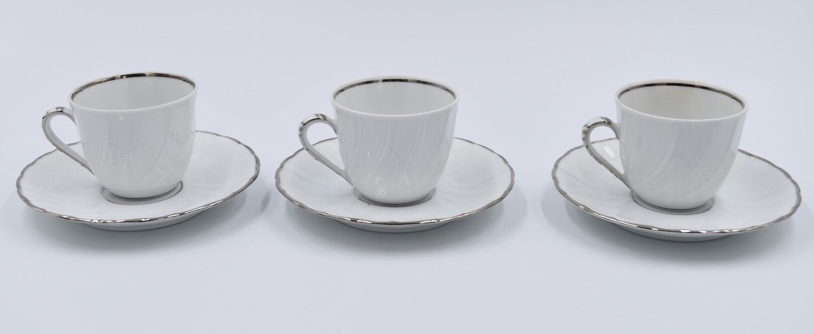 6 cups and under porcelain cup Bernardaud Limoges verdi model