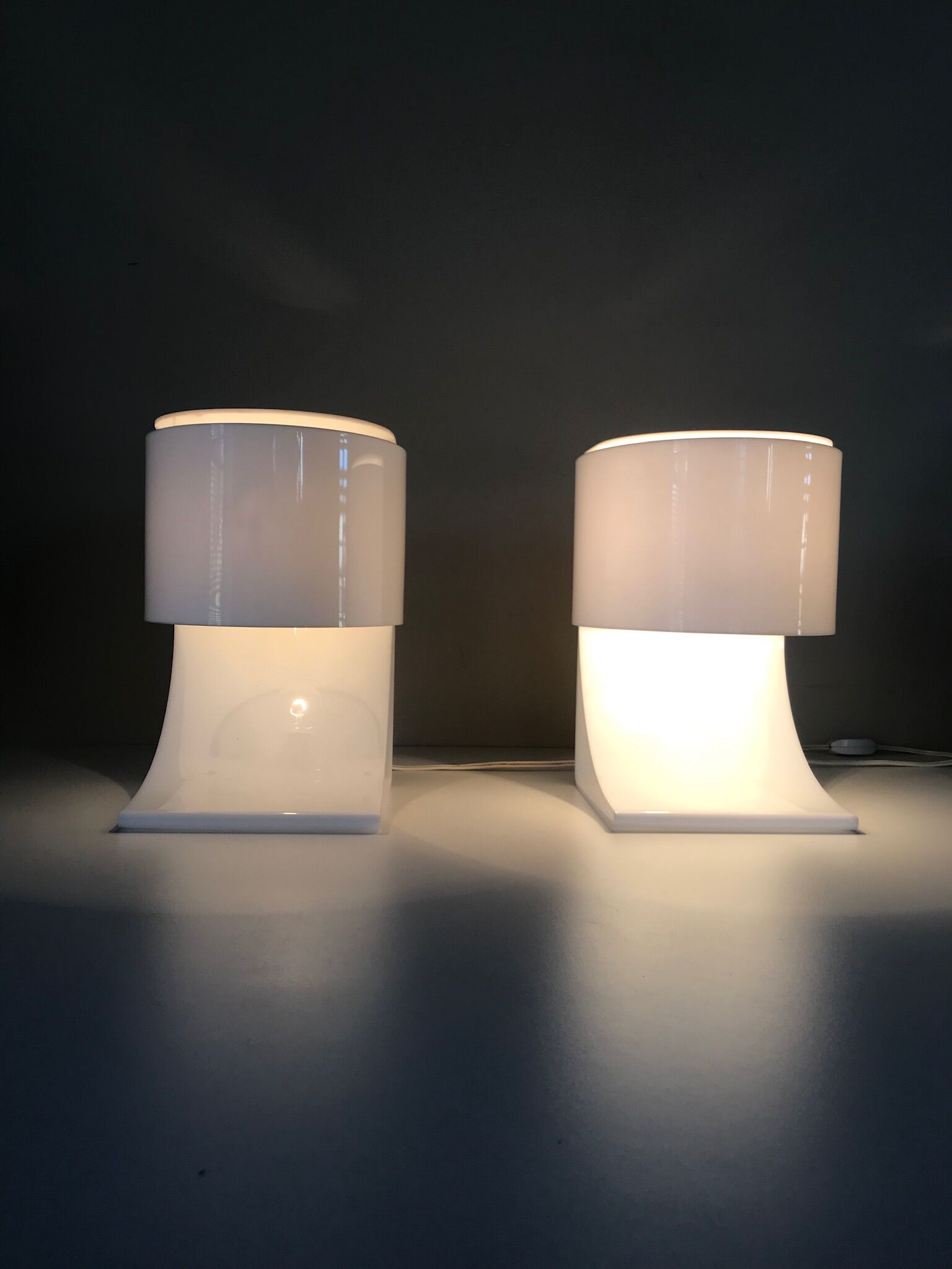 Paire de lampes frère édition Chabrières années 70