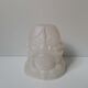 Vintage molded art deco glass lamp globe