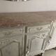 Buffet en merisier style provençal rénové en blanc vieilli