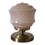 Clichy pink glass lamp
