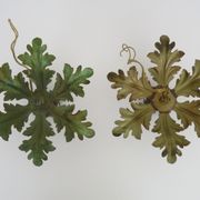 Pair of ceiling lamps, seventies