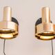 Vintage IKEA Golden wall Sconces, Swedish modern design