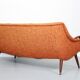 Sofa Orange organic Danish 50s/60s