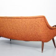 Sofa Orange organic Danish 50s/60s