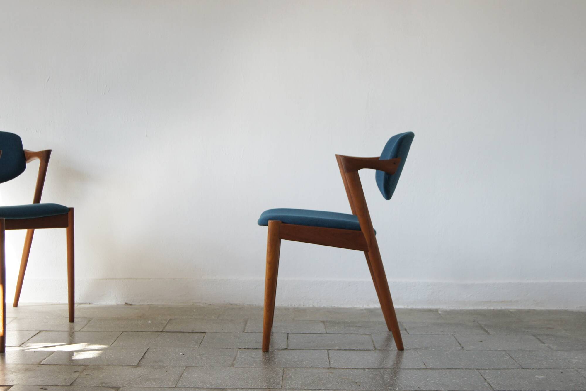 Chaises en teck modèle 42 par Kai Kristiansen pour Schou Andersen, ensemble de 6