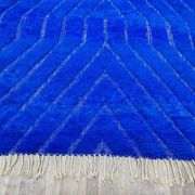 Tapis azilal bleu en laine 250cmx150cm