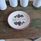 Decorative Gien earthenware plate