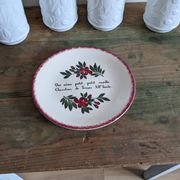 Assiette décorative en faïence de Gien