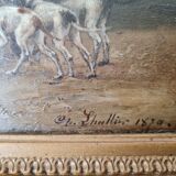 Hunting scene painting