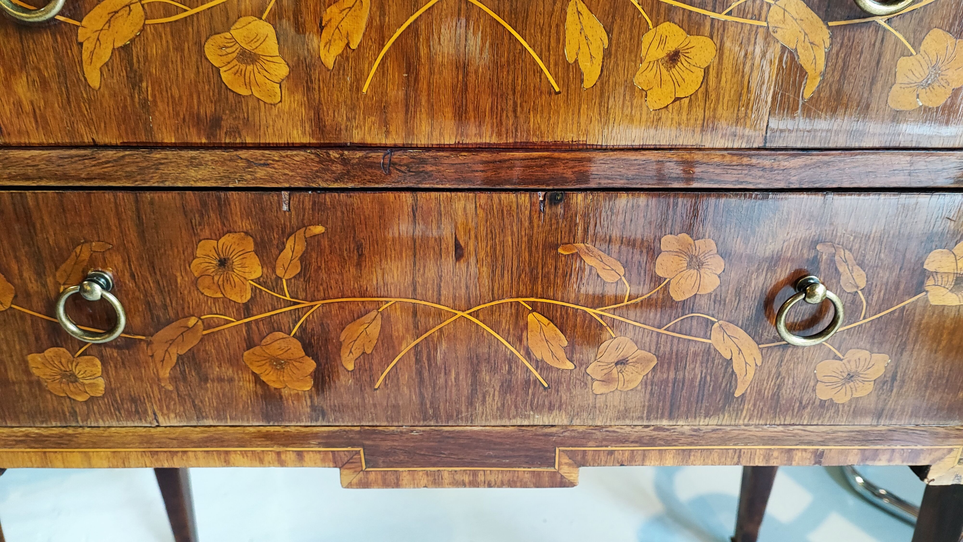 Chest of drawers 2 drawers Louis XVI