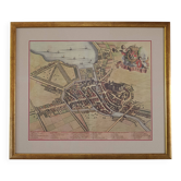 Map of Annecy. Reproduction 1682