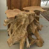 Teak root console