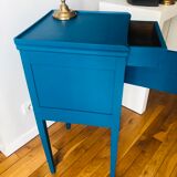 Table de chevet bleu