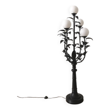 Lampadaire floral vintage design 1970