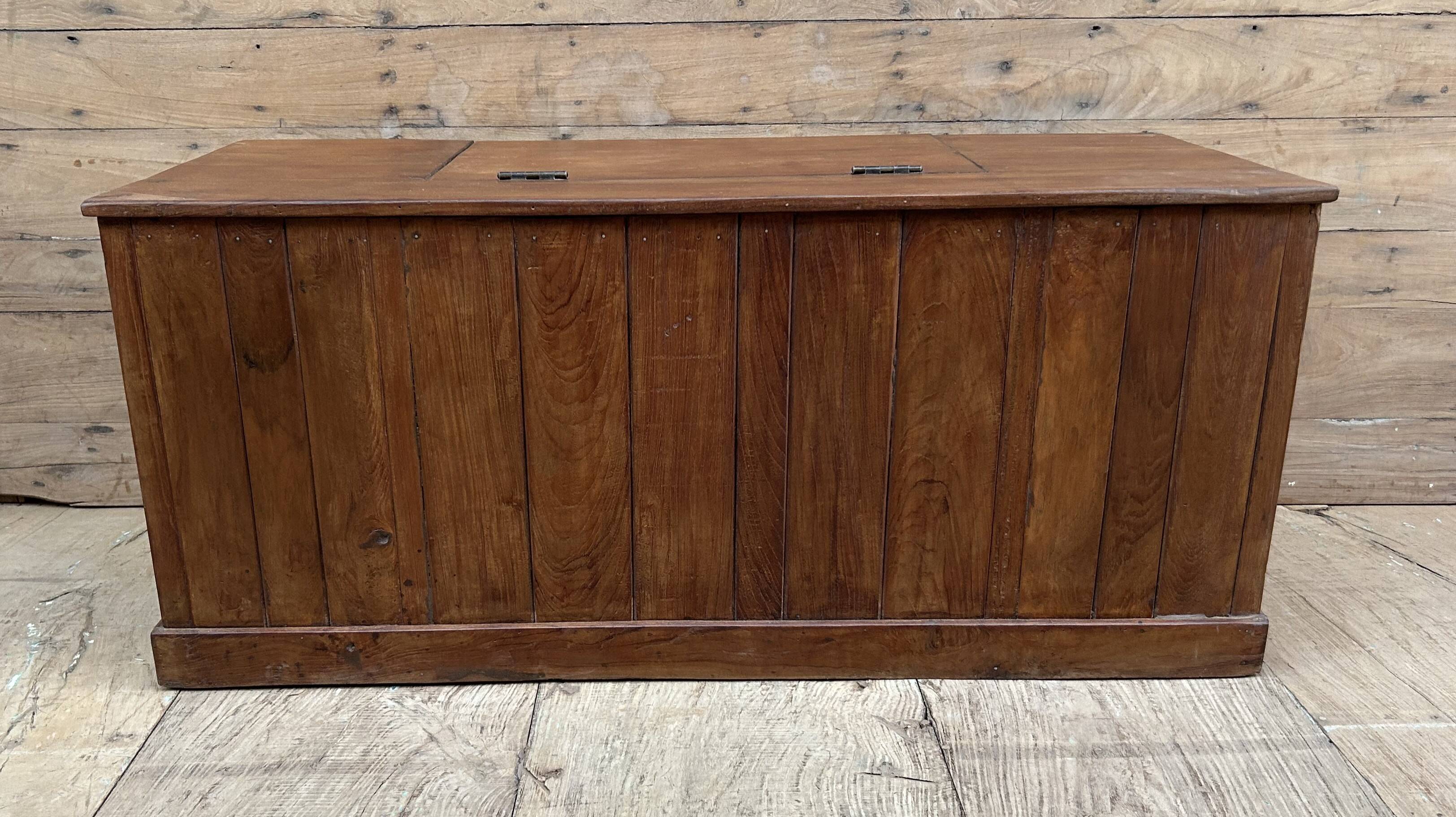 bench - teak safe from Burma