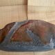 Raku vase signed free form