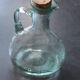 Old blown glass bottle