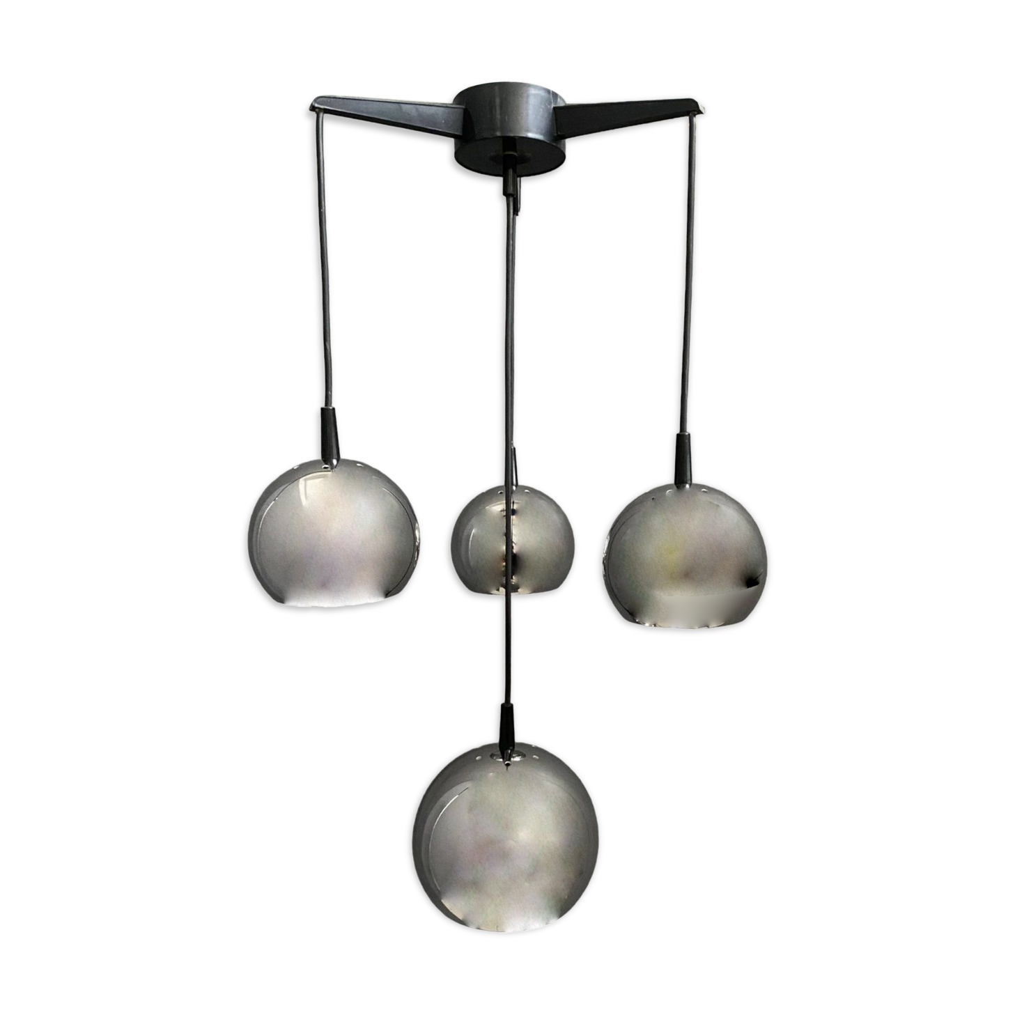 Chrome pendant lamp 1960s