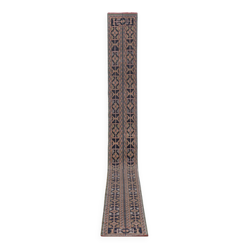 Tapis vintage turc de oushak tissé à la main 58x667  cm