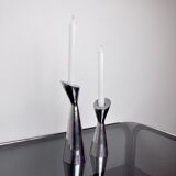 Pair of Swan candlesticks by Matthew Hilton, England, 1980