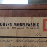 Bibliothèque en palissandre, design danois, années 1960, réalisée par Brouers Møbelfabric