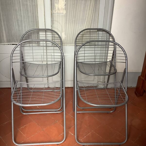 Set de 4 chaises pliantes Niels Gammelgaard pour Ikea (1980)