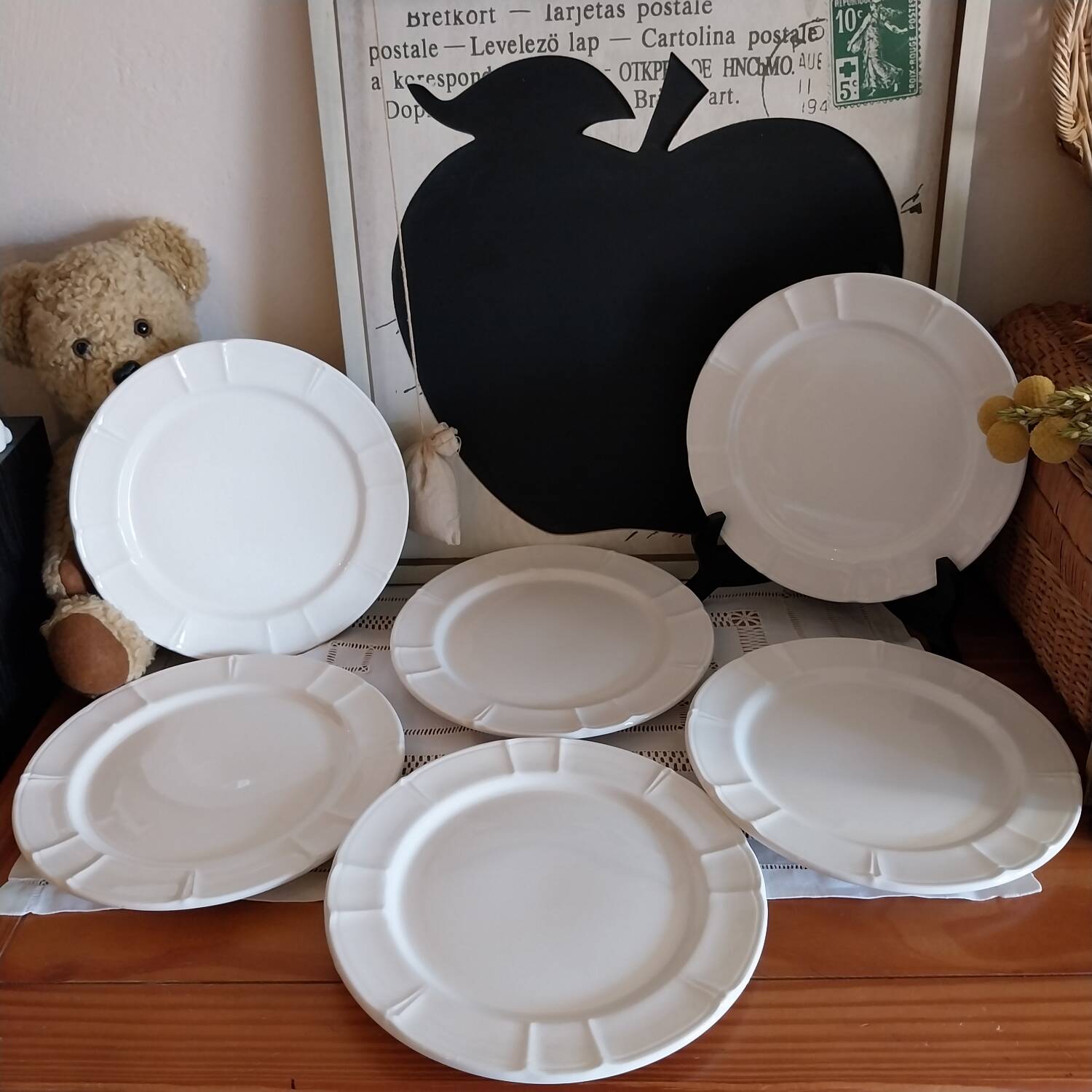 Assiettes à hors d'œuvre en céramique Italiennes