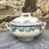 Earthenware soup tureen Ets Debray service Guadeloupe