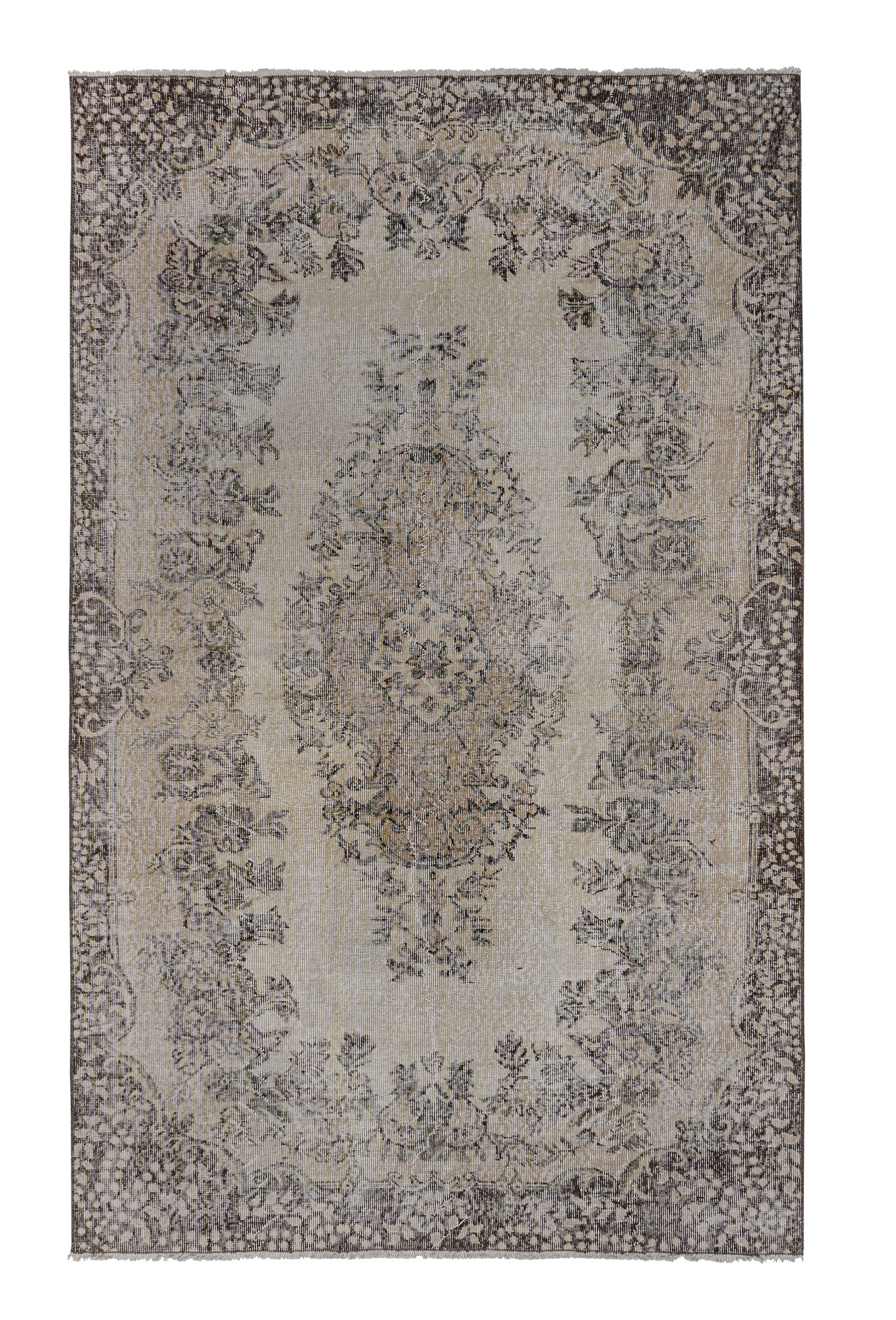 Vintage Turkish Oushak Handwoven Rug 170x270 cm