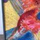 Abstract - The Samurai, oil on wood panel signed 1989